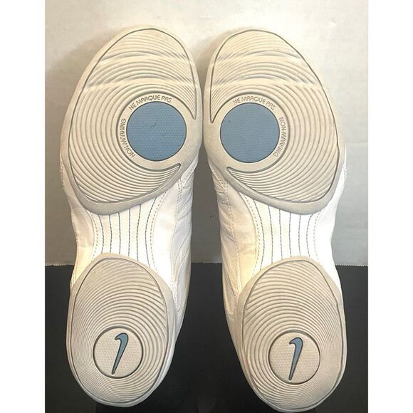 Nike Womens Musique 4 Sz 8 White Leather Dancing Shoes Lace Up Low Top Sneakers - Picture 9 of 11